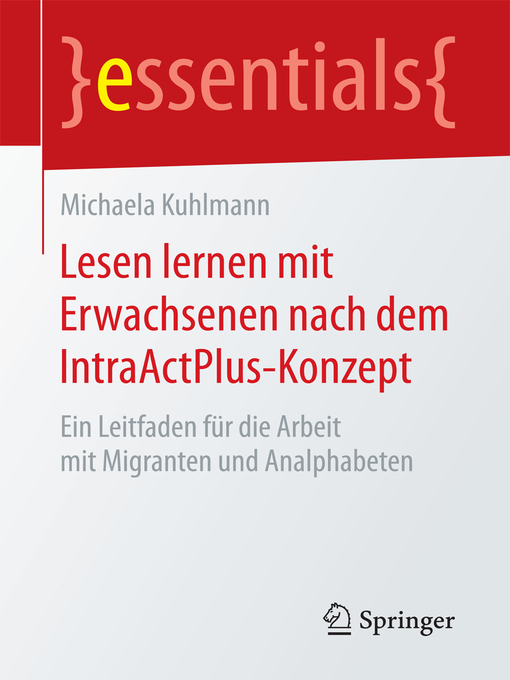 Title details for Lesen lernen mit Erwachsenen nach dem IntraActPlus-Konzept by Michaela Kuhlmann - Available